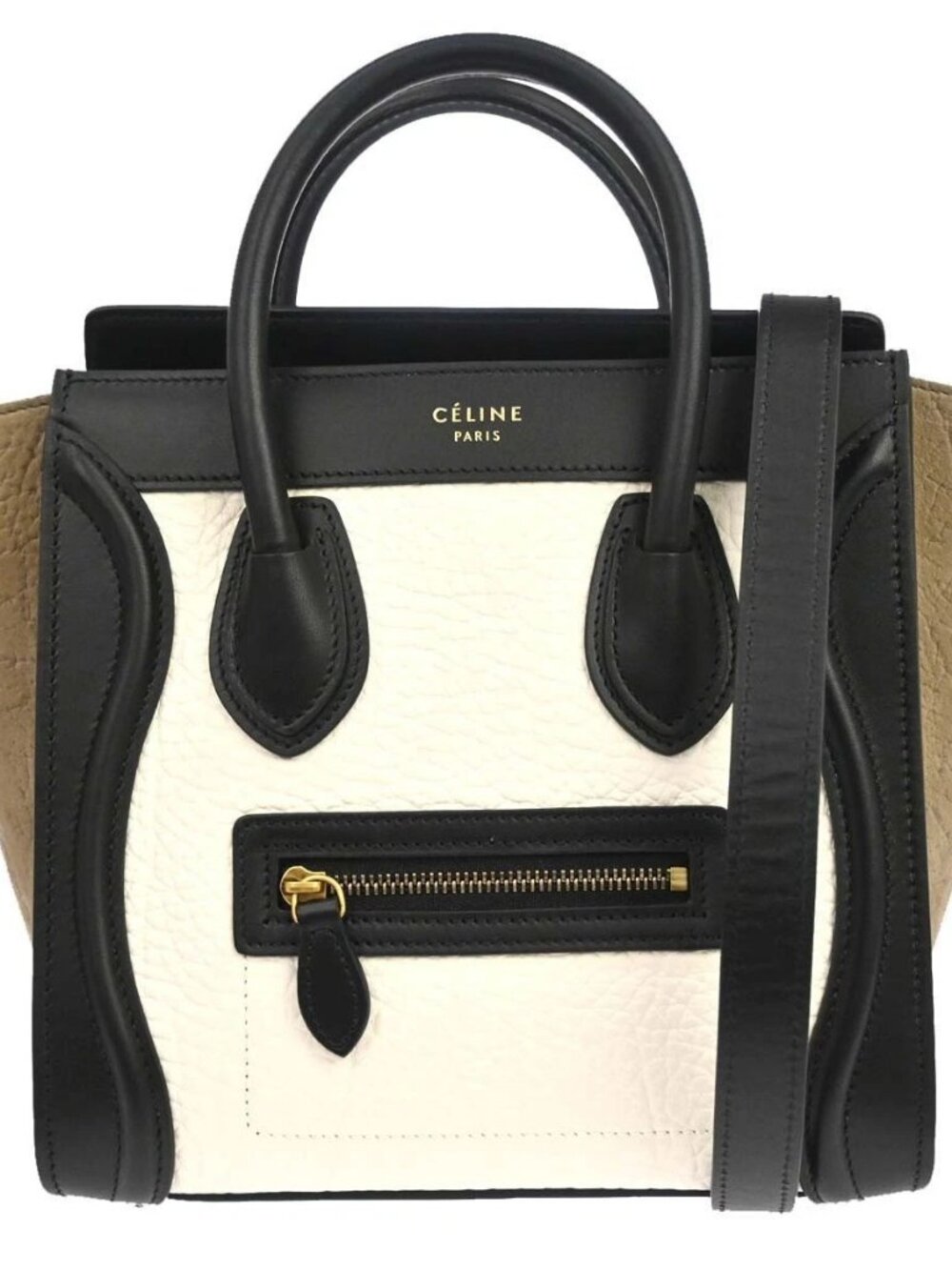 Celine Tricolor Nano Luggage 2way Tote Bag F-CE-1145 NQ11538